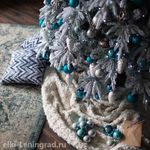 Заснеженная елка с гирляндой «Форесто» холодный свет (Литая+пвх) от 1.2 до 2.4 м