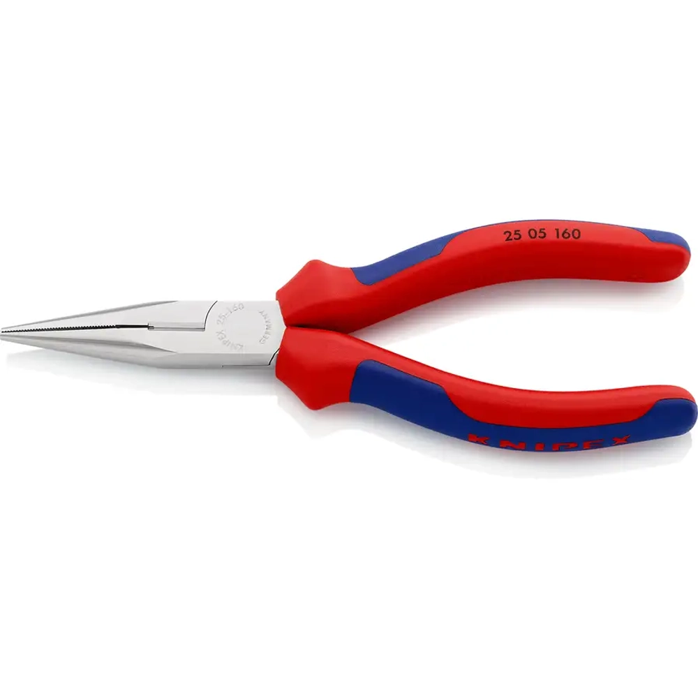 Длинногубцы хромированные 160 мм Knipex 25 05 160 SB