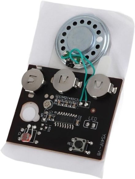 Звуковой модуль для записи и воспроизведения звука до 30 секунд для открыток