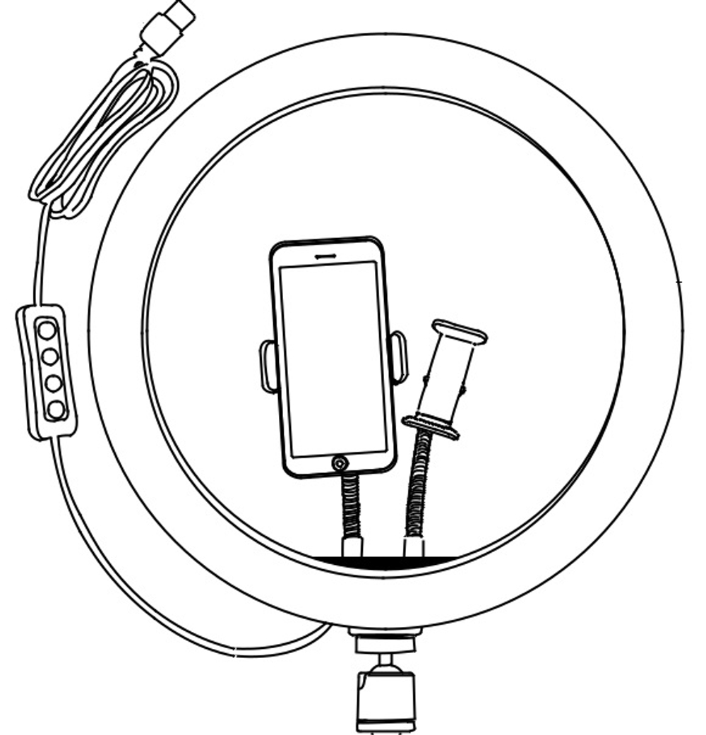 E-IMAGE EL-12 12" LED ring light Светодиодный осветитель кольцевой