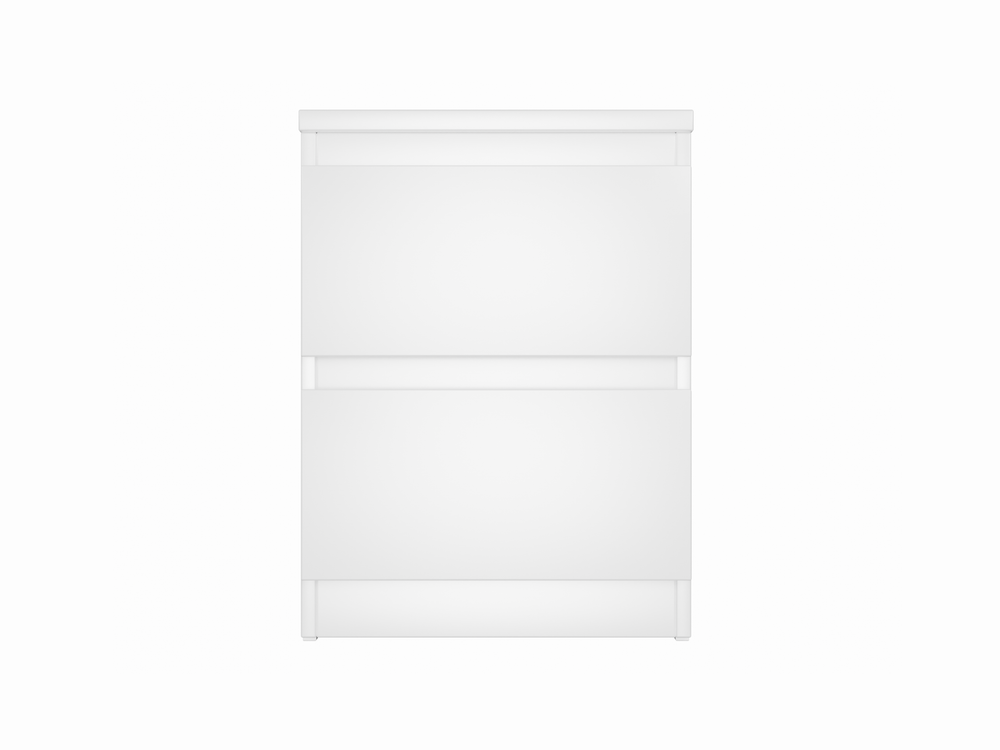 Тумба МАЛЬТА прикроватная 2 ящика 40х54 (белый)