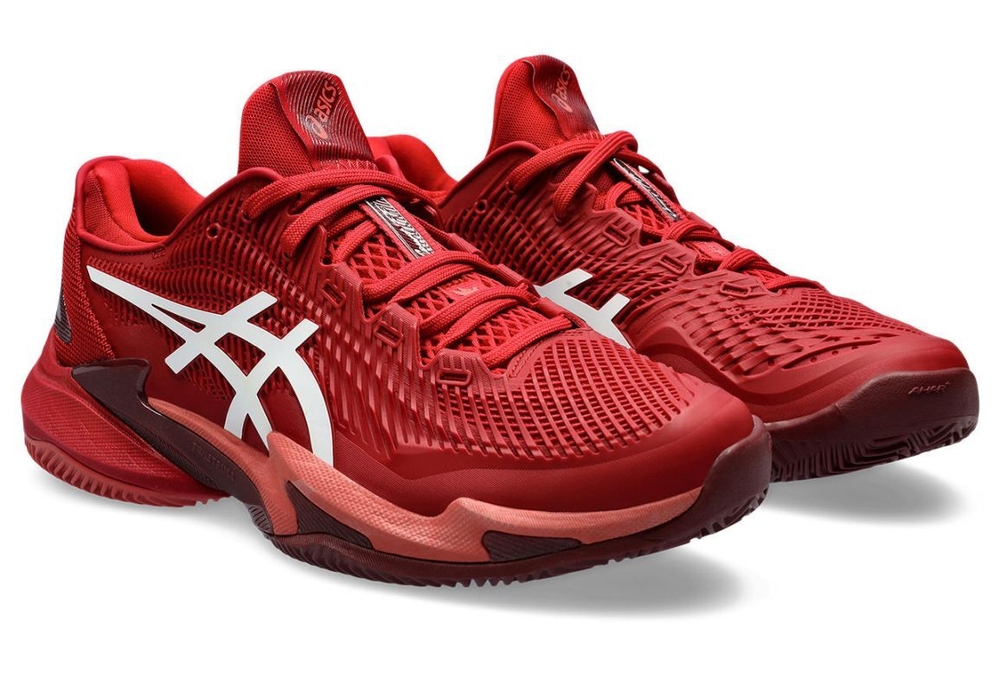 Мужские кроссовки теннисные Asics Court FF 3 Novak Clay - cranberry/white