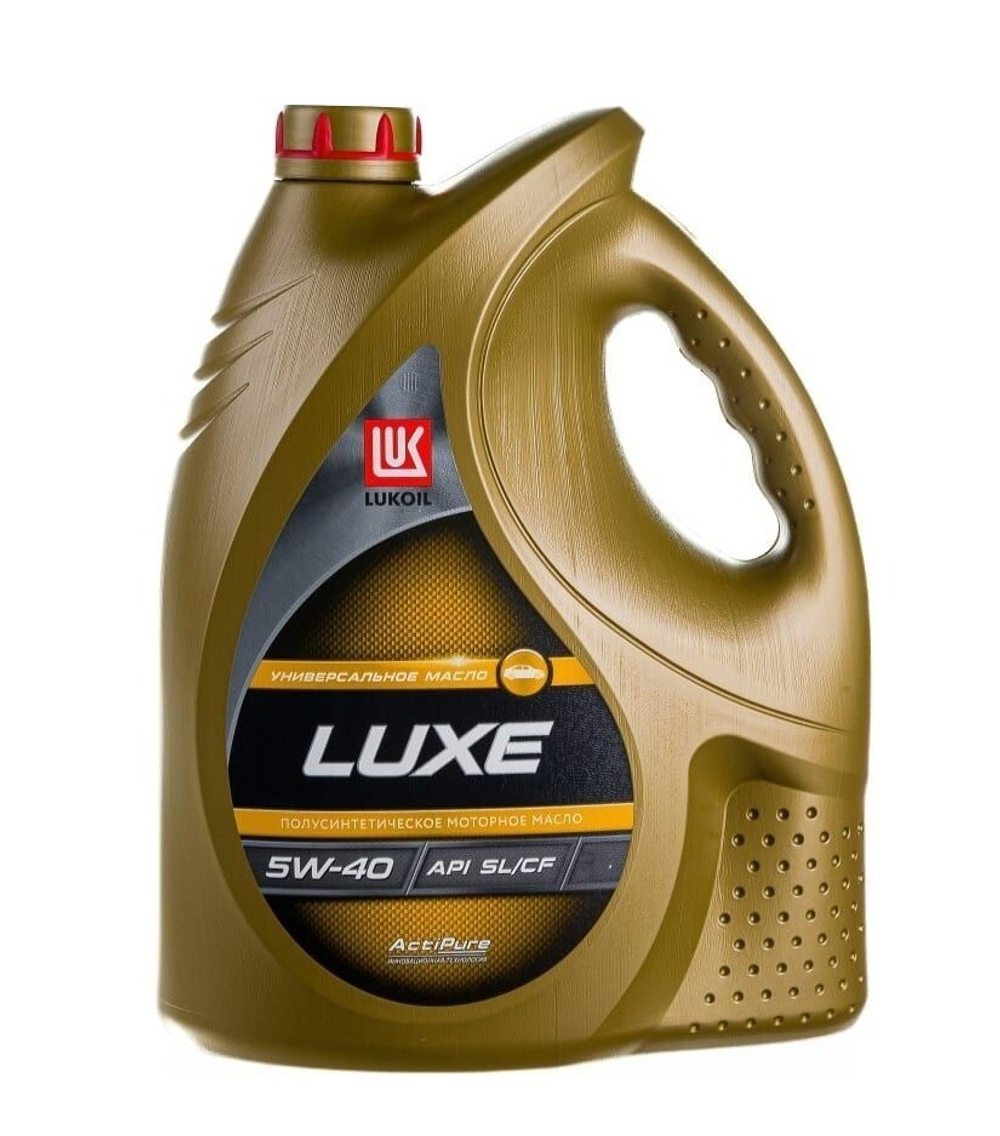 Масло моторное Лукойл люкс LUKOIL LUXE 5W-40 SL/CF полусинтетическое 4л