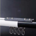 Карниз для штор из алюминия, потолочный/настенный монтаж, тихий ход