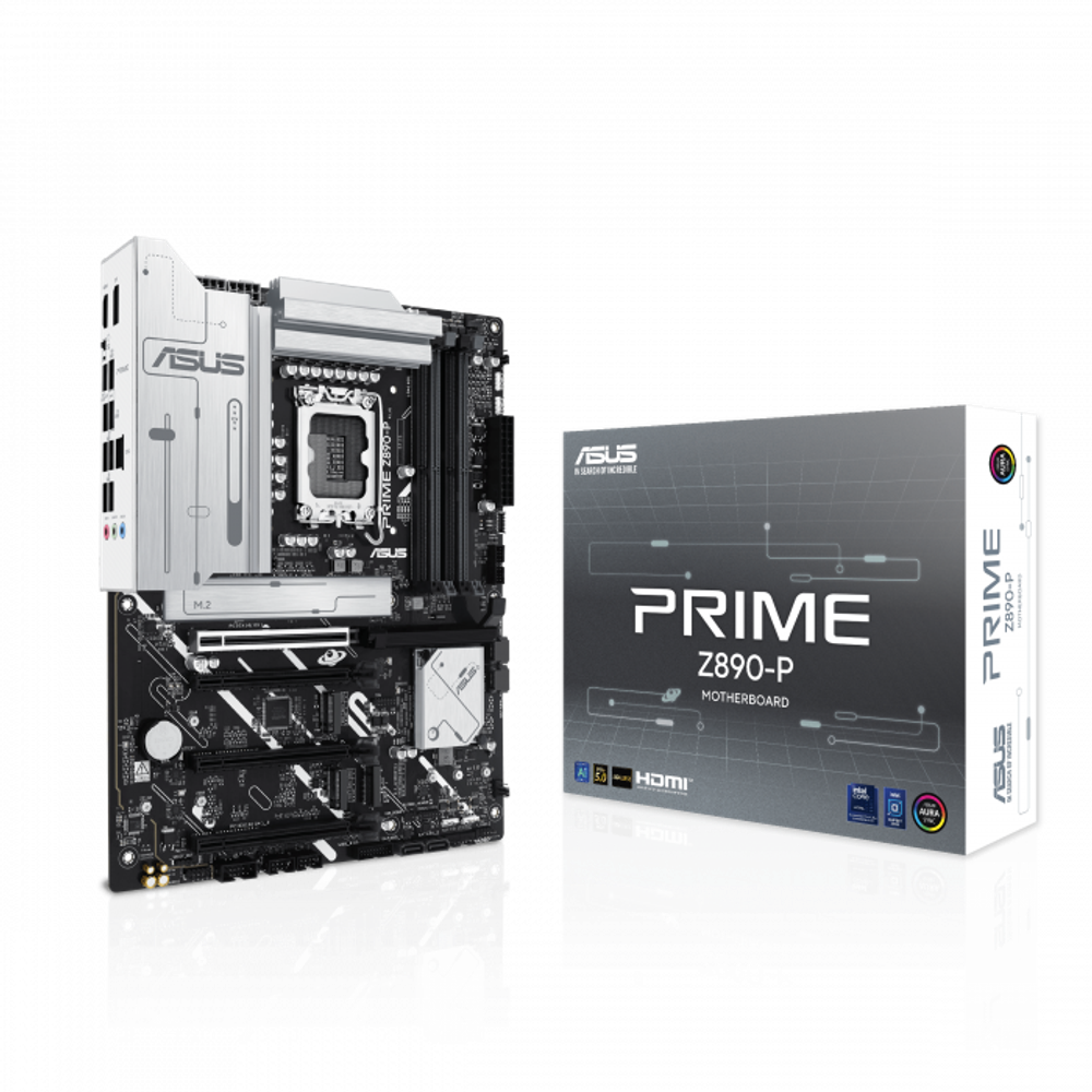 Сист.плата ASUS PRIME Z890-P, Z890, 1851, 4xDDR5, PCI-E x16, M2, SATA, DP, HDMI, USB-C 20GBps, BOX