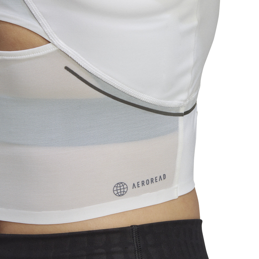 Женская теннисная майка adidas 45S Cropped Tank Top Women - White