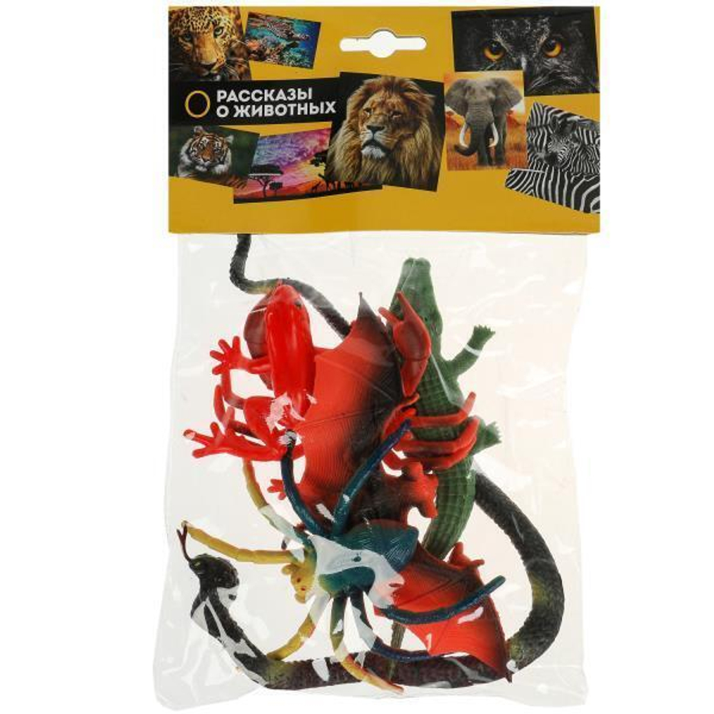 Игрушка пластизоль 6шт. "Гады" (Играем вместе)