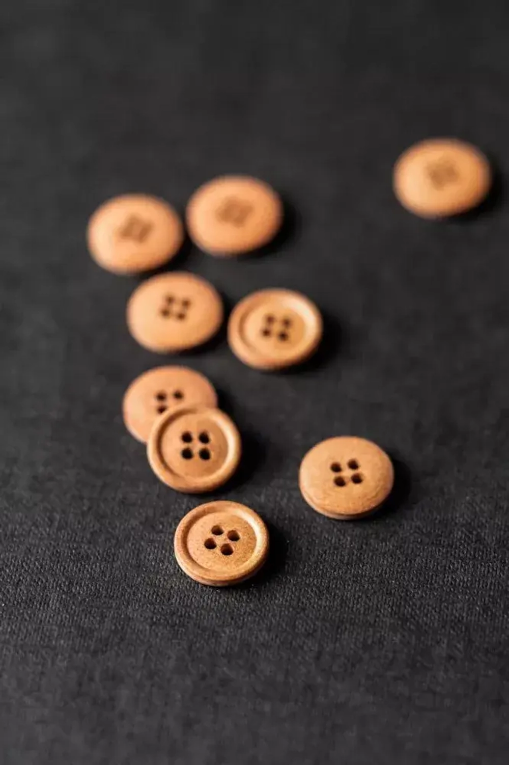 Хлопковые пуговицы 15mm – Rusty Orange