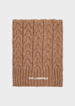 Шарф KARL LAGERFELD K/Essential Cable Knit Scarf