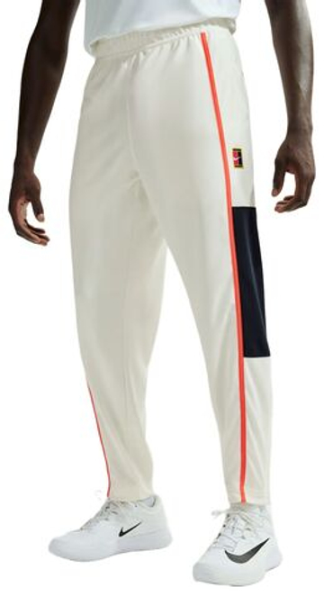 Мужские теннисные штаны Nike Court Heritage - sail/turf orange