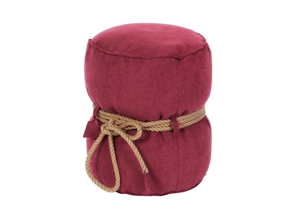 Пуф Кнехт бордовый