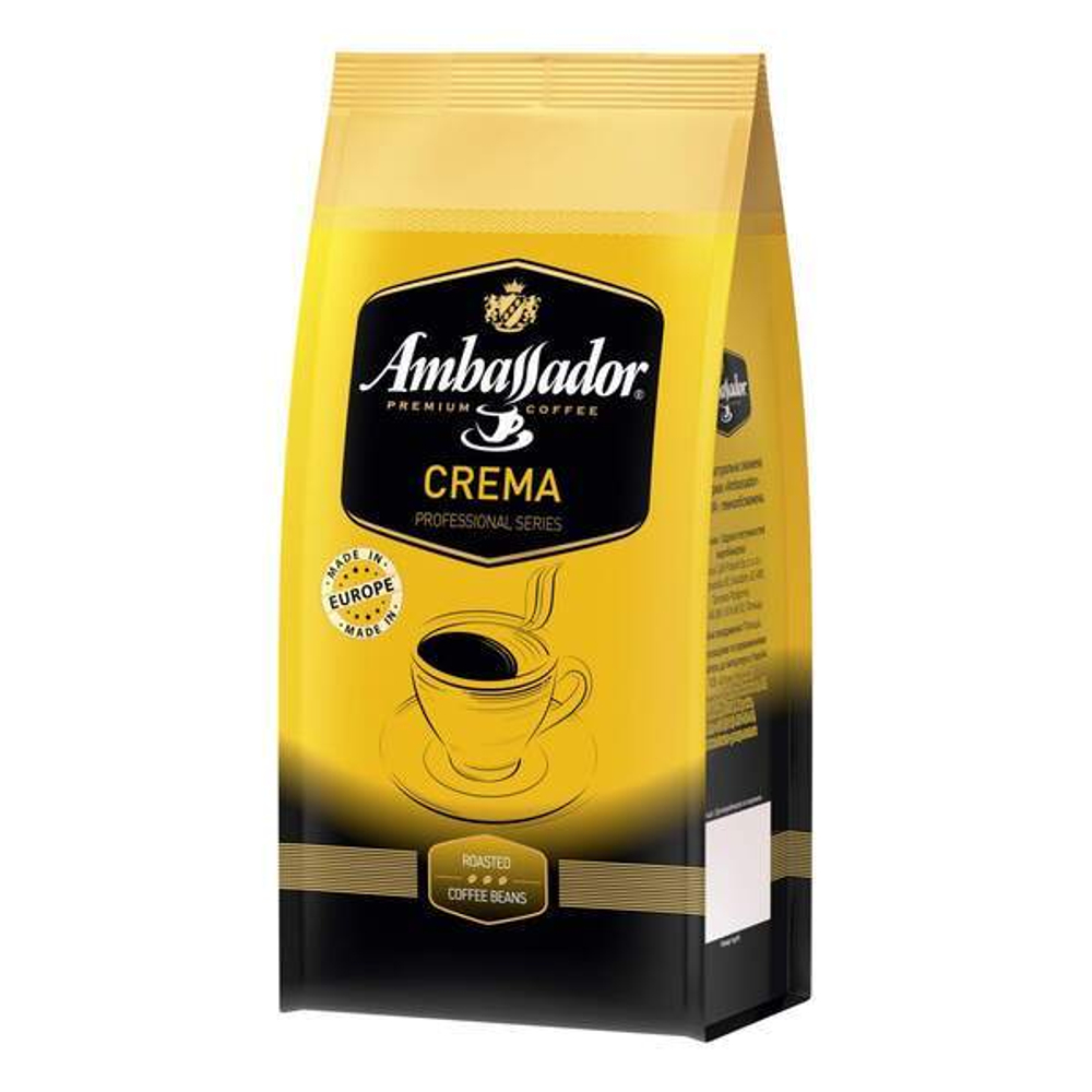 цена Кофе в зернах Ambassador Crema, 1 кг (Амбассадор)