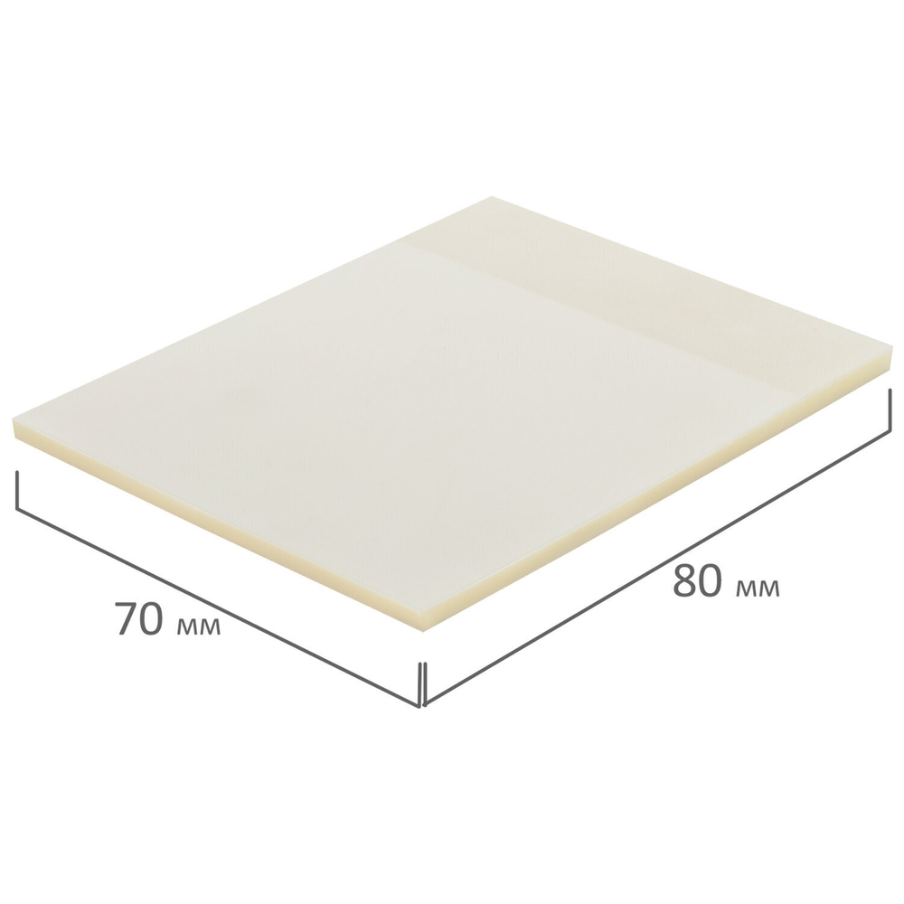 Блок самоклеящийся прозрачный (стикеры) BRAUBERG TRANSPARENT 90х70 мм 50 листов (8 штук в упаковке)