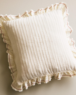 Zara Home наволочка декоративная из хлопка, оранжевый, 40x40 см