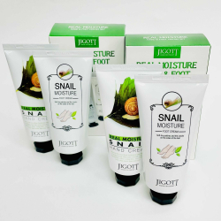 JIGOTT REAL MOISTURE HAND&FOOT CREAM SET Набор: крем для ног, крем для рук 100мл+100мл