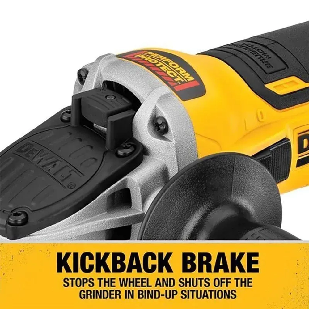 DEWALT Болгарка аккумуляторная DCG405NT 20B ,125MM,9000 оборотов в минуту,С кейсом