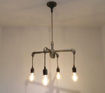 люстра Crossed Industrial Water Pipe