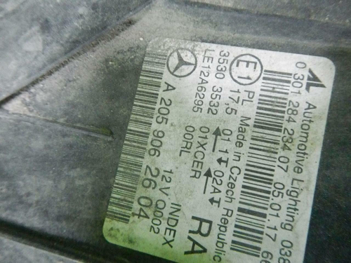 Фара правая Mercedes C w205 (2014-2018) LED