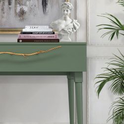 Консоль Арт Колор matte Стайл Голд Зеленый нефрит матовый