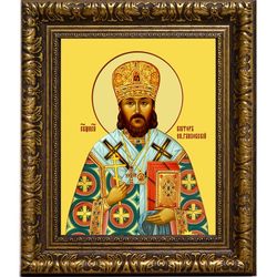 Виктор Глазовский (Островидов), епископ, святитель. Икона на холсте.