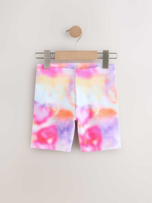 Шорты-велосипедки для девочки Next AH9-732, 3 шт., Розовый, Сиреневый, Белый