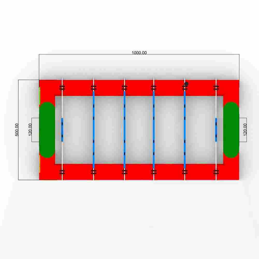 Надувное футбольное поле «Кикер», 10*10*2 м