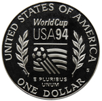 1 доллар США Чемпионат мира по футболу S 1994 год PROOF