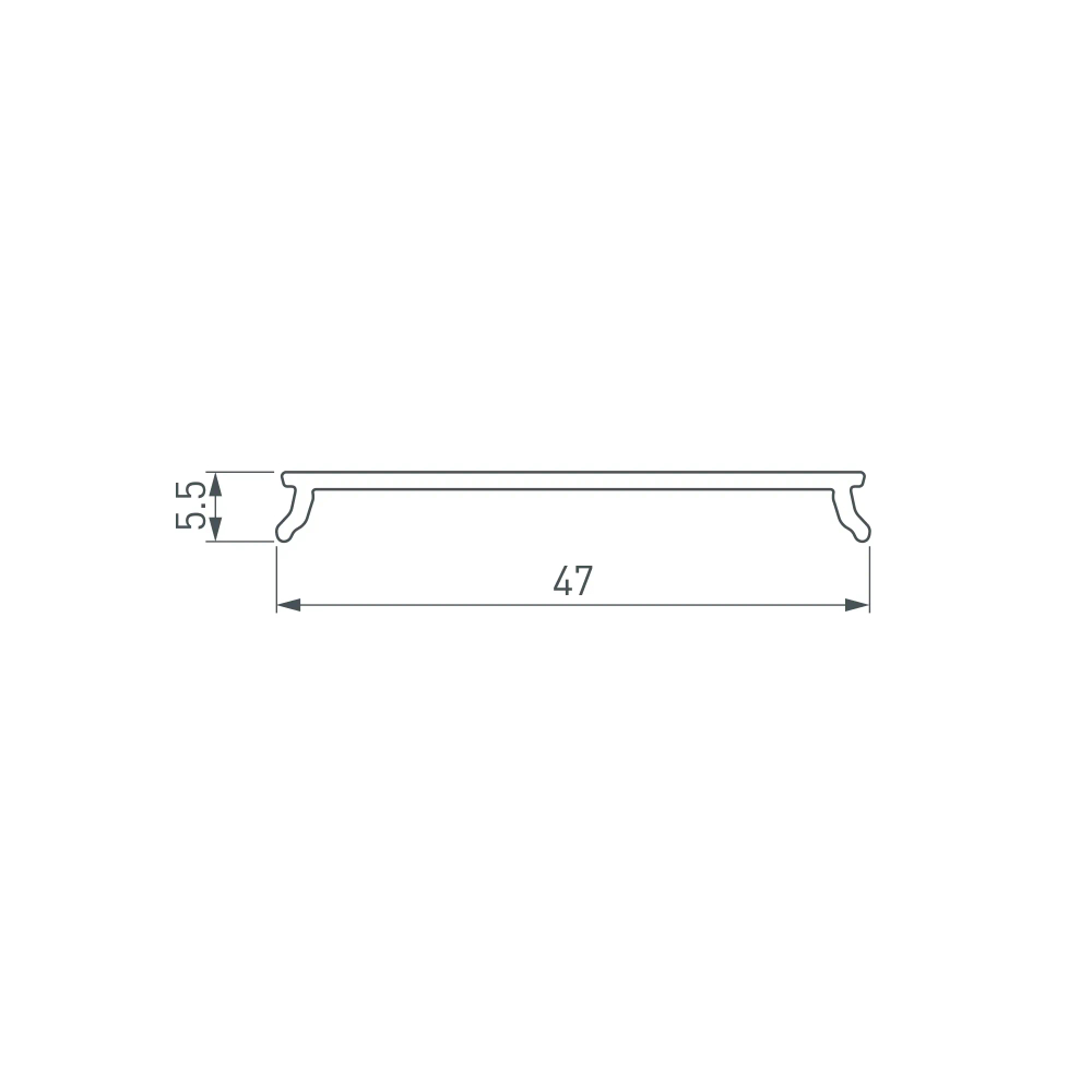 Экран LINE-5050-DUAL-3000 BLACK (Arlight, Пластик) 047489