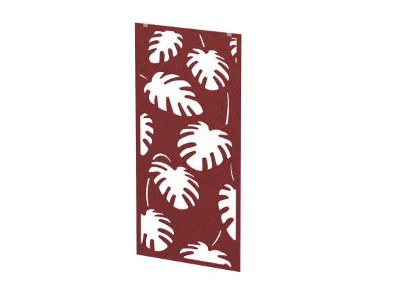 Перегородка с декором "Пальмы" (фурнитура в комплекте) 120х1,2х240