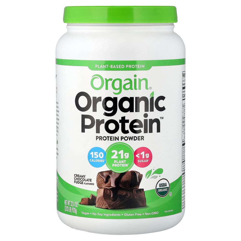 Orgain, Organic Protein™, сливочная шоколадная помадка, 920 г (2,03 фунта)