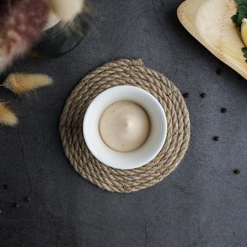 Соусник 70 мл d 7 см h4,8 см Mini Mix круглый белый фарфор P.L. Proff Cuisine [6]