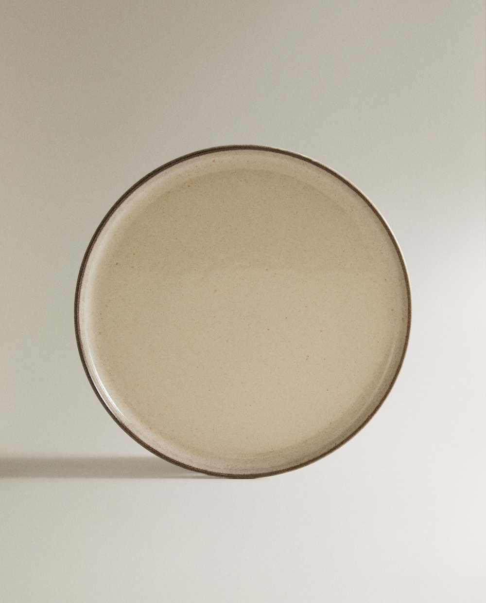 Zara Home набор столовой посуды из каменной керамики, цвет бежевый, 27.4 см