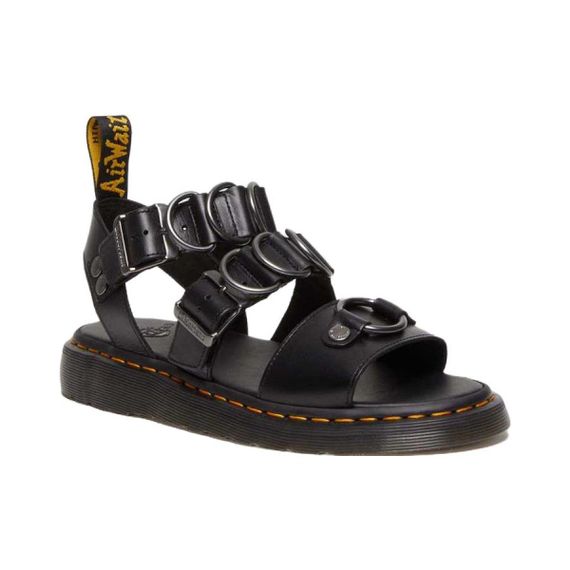 Drmartens Leather Slide 'Black'