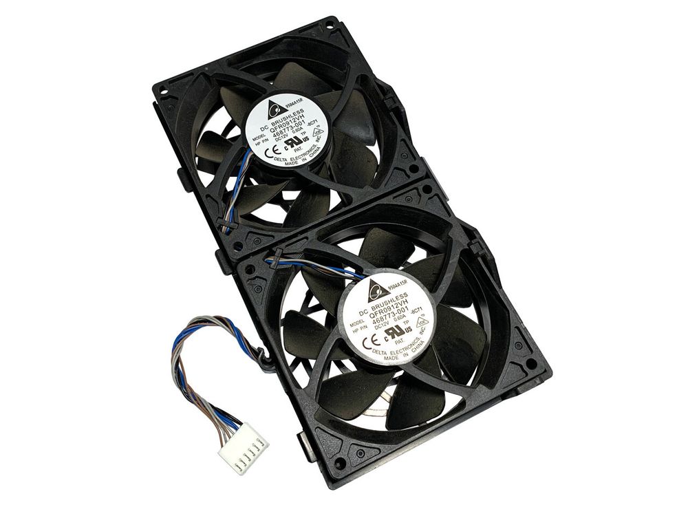 Система охлаждения HP Z600 Workstation DUAL Cooling FAN 468773-001