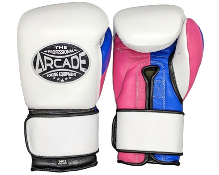 Боксерские перчатки Arcade White/pink/blue