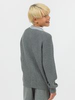 Кардиган для мальчика на пуговицах AT891-1M серый