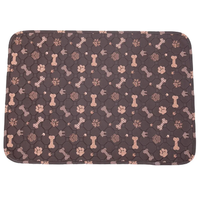 Многоразовая пеленка для животных 50х70 rich breed пж-2 коричневый с косточками