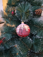 Шар стеклянный "Спас на крови",  ручная роспись