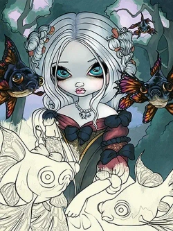 Jasmine Becket-Griffith Mermaids Coloring Book