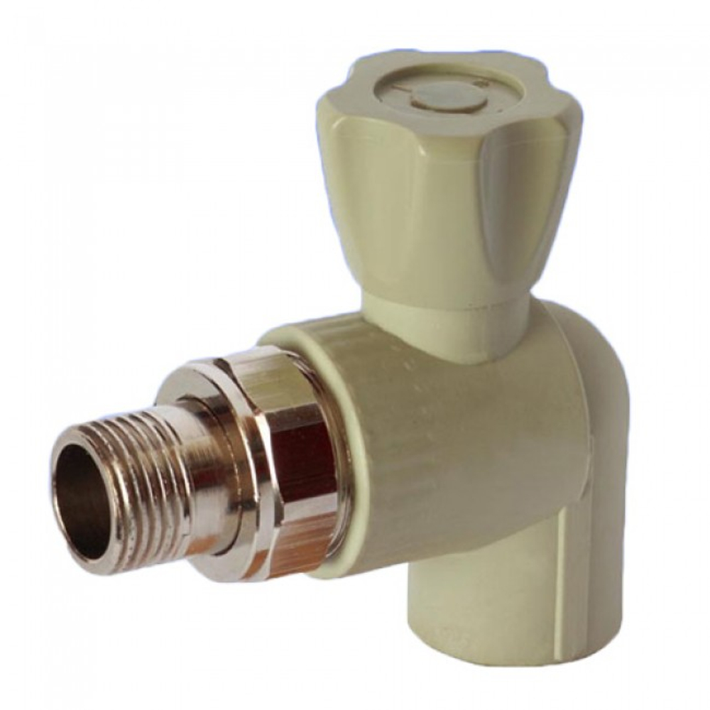 Кран рад. угловой PPR 25х3/4" РТП