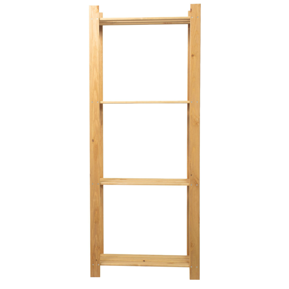 Стеллаж деревянный Альберт 159 см, бейц