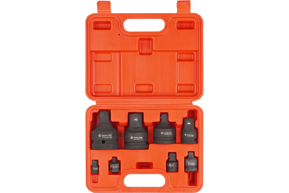 Набор адаптеров ударных 8 шт в кейсе AIRLINE ATAS084