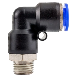 Фитинг угловой для пластиковых трубок 10мм с наружной резьбой 1/4'' Forsage F-SPL10-02