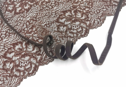 Туннельная лента, 1 шов, с начесом, Arta-F,  шоколад, (TU1-191), м