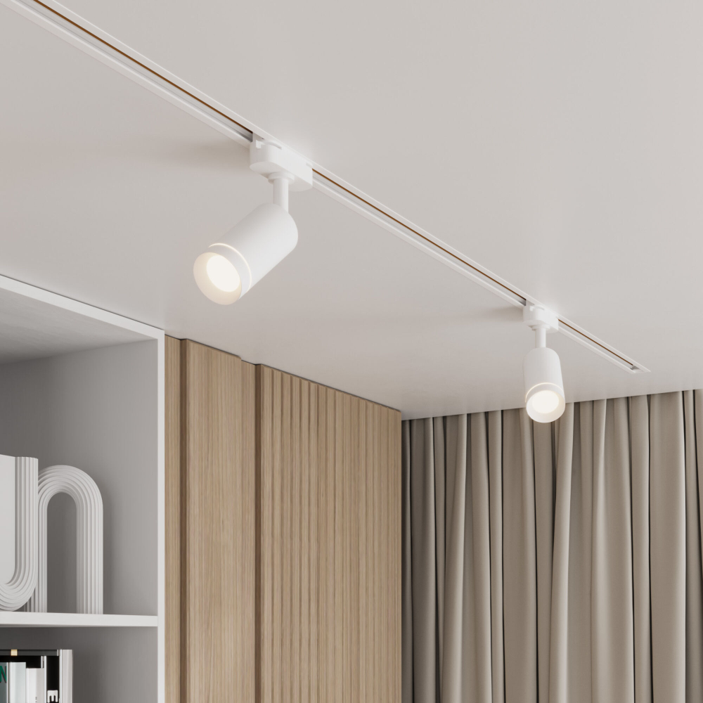 Трековый светодиодный светильник для однофазного шинопровода Glory белый 7W 4200K (1 шт.) LTB39