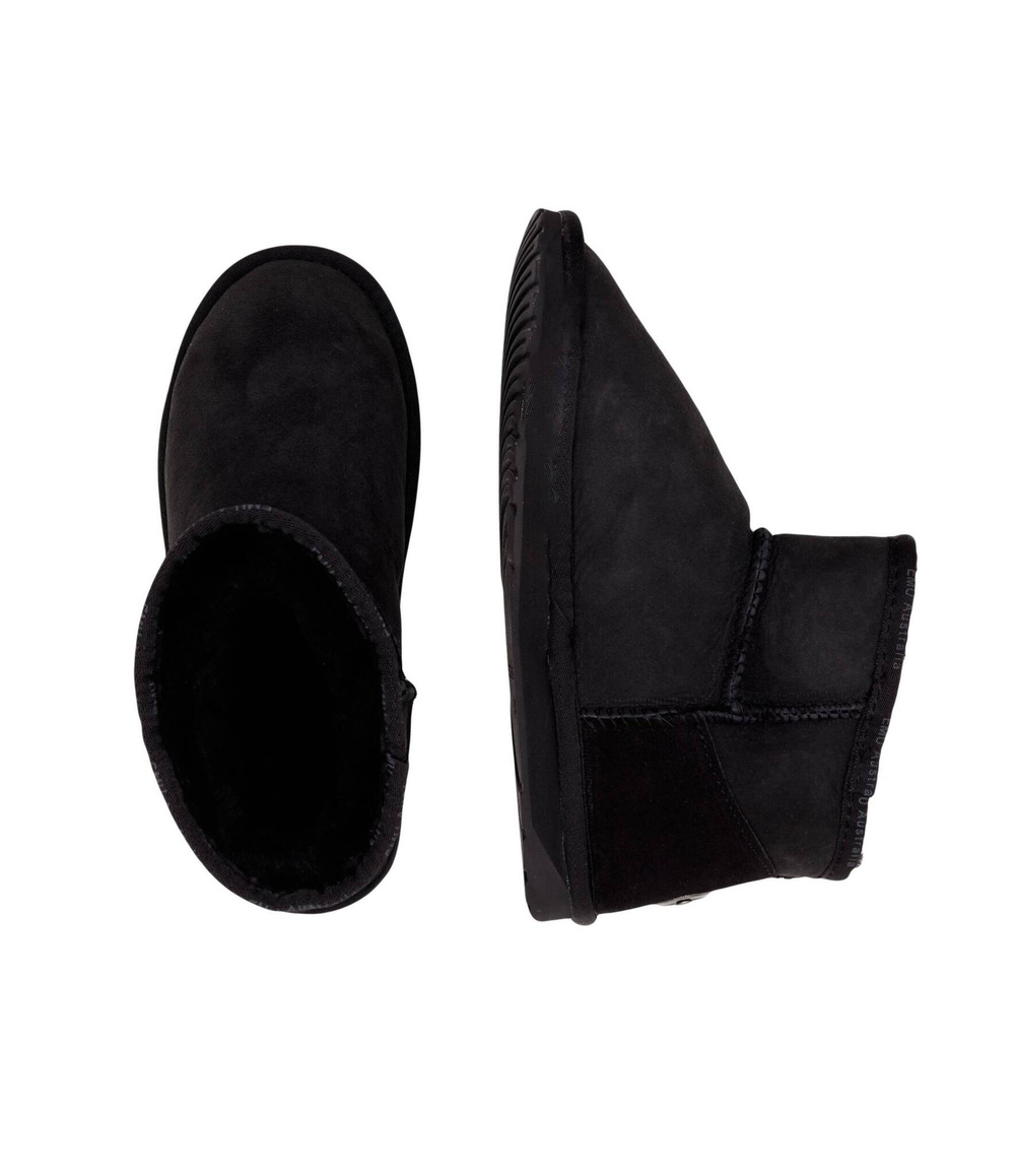 Кожаные угги platinum slim darling EMU Australia - черный(WP11875)