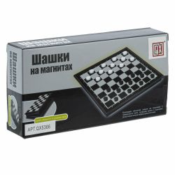 GAEM Игра настольная магнитная "Шашки", L15 W7,5 H2,5 см