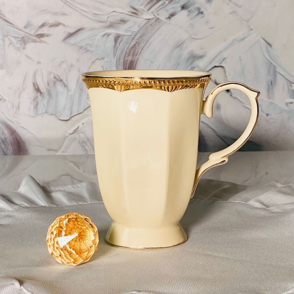 Lenardi 205-943 Кружка 250 мл ИМПЕРИАЛ ЗОЛОТО в под.уп.(х36)Фарфор