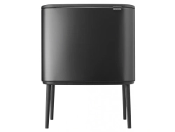 Brabantia Контейнер для мусора Bo Touch 11+23 л темно-серый