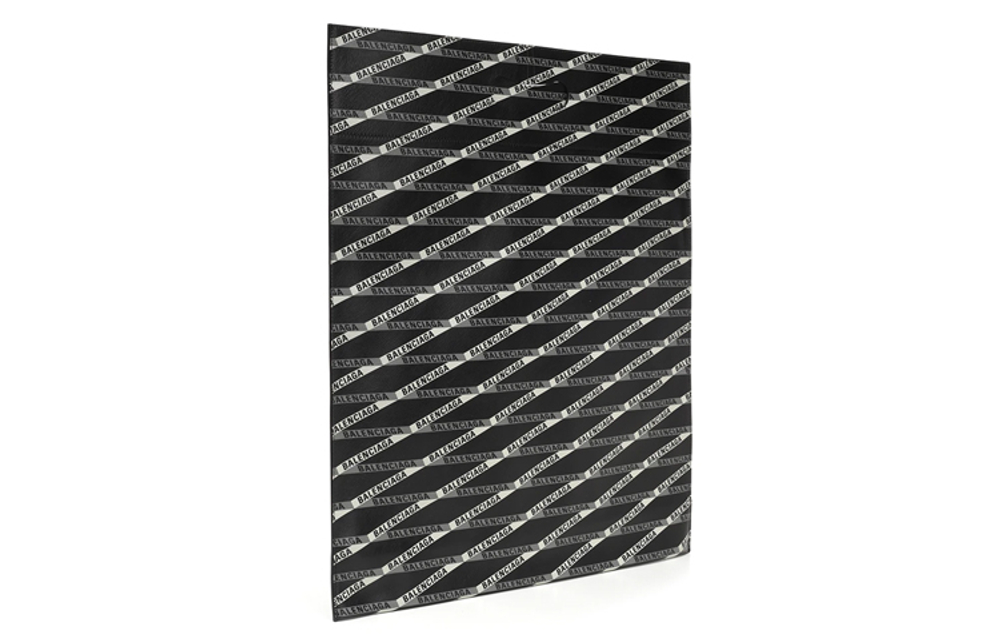 Balenciaga Cow Leather Portable Clutch Bag Unisex Black